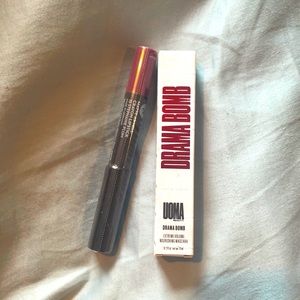 Mascara and crayon lipstick. New